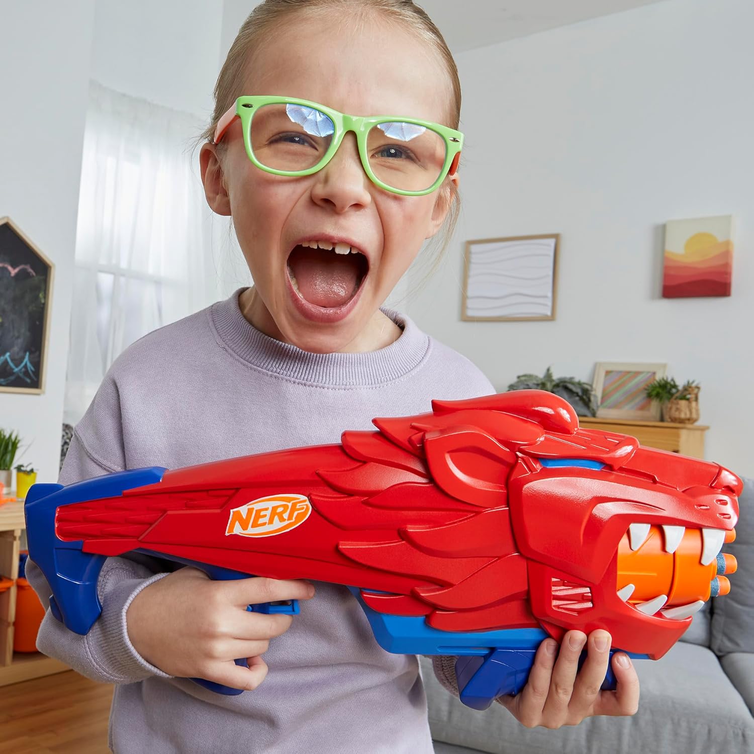 Foto 6 pulgar | Nerf Junior Wild Lionfuryhasbro