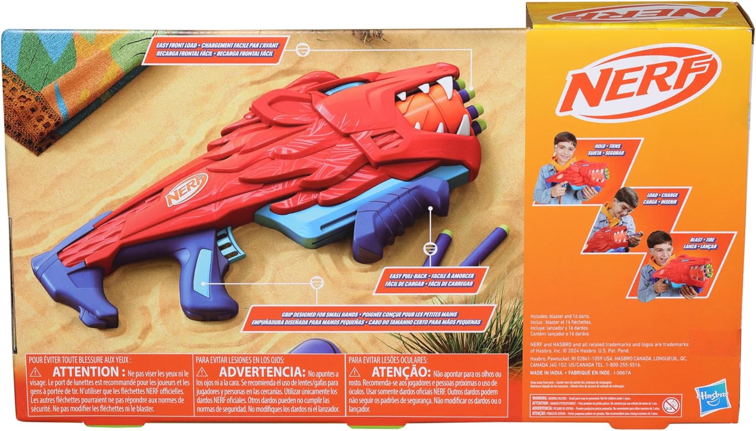 Foto 9 pulgar | Nerf Junior Wild Lionfuryhasbro
