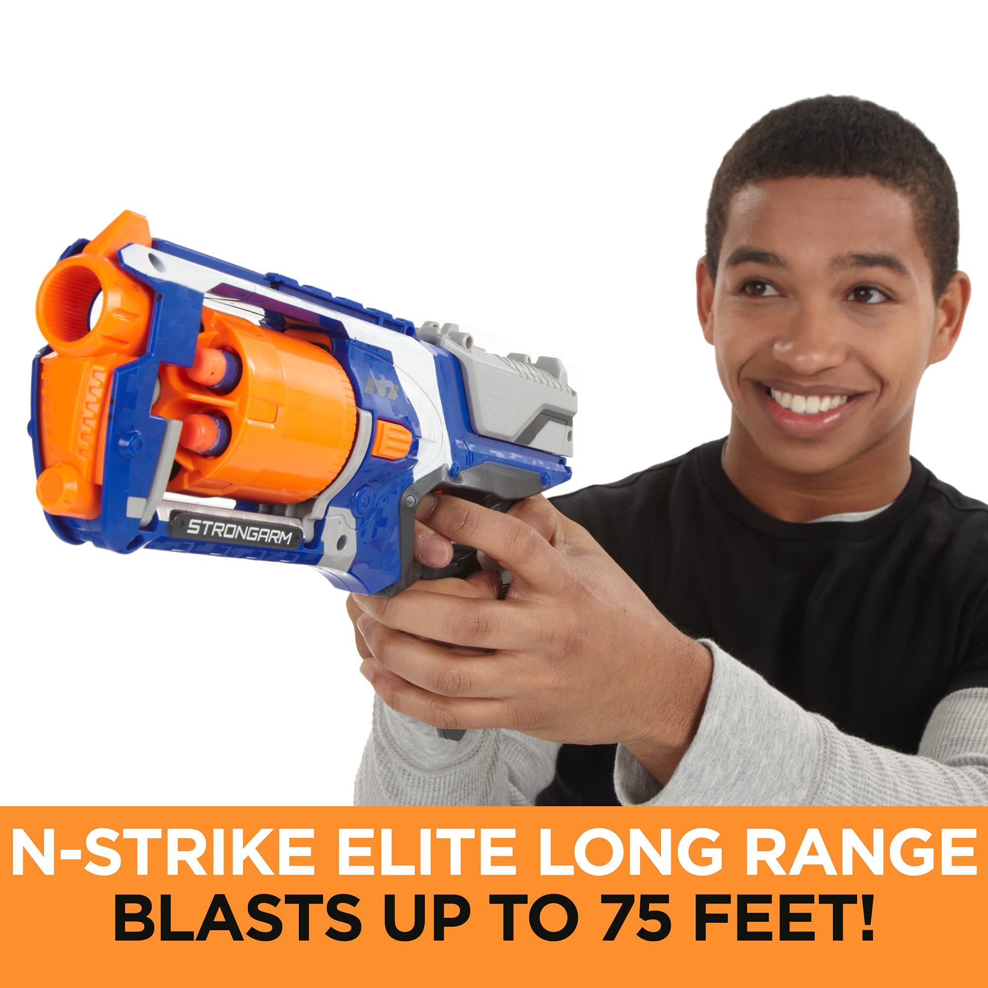 Foto 3 pulgar | Brazo Fuerte Nerf N Strike Elite De Toy Blaster Con Cañón Giratorio - Venta Internacional.