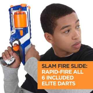 Foto 3 | Brazo Fuerte Nerf N Strike Elite De Toy Blaster Con Cañón Giratorio - Venta Internacional.