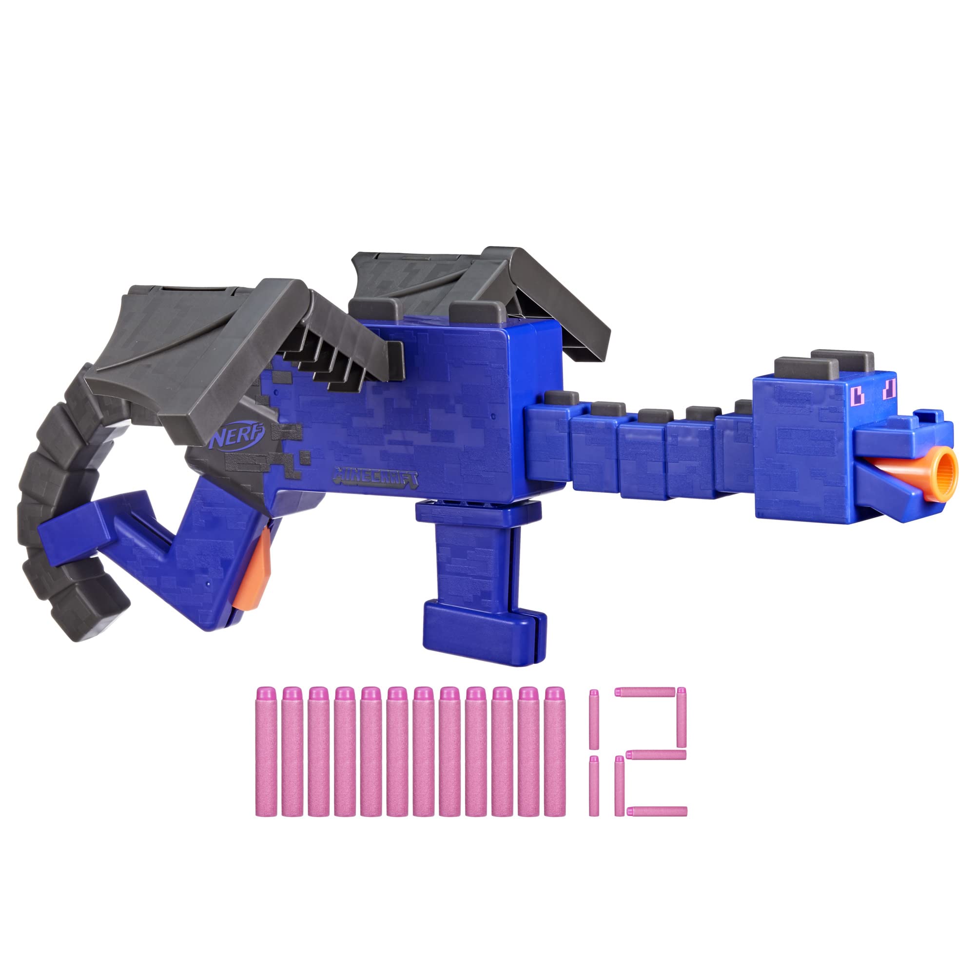 Foto 2 pulgar | Blaster Nerf Ner Minecraft Ender Dragon Con 12 Dardos - Venta Internacional.