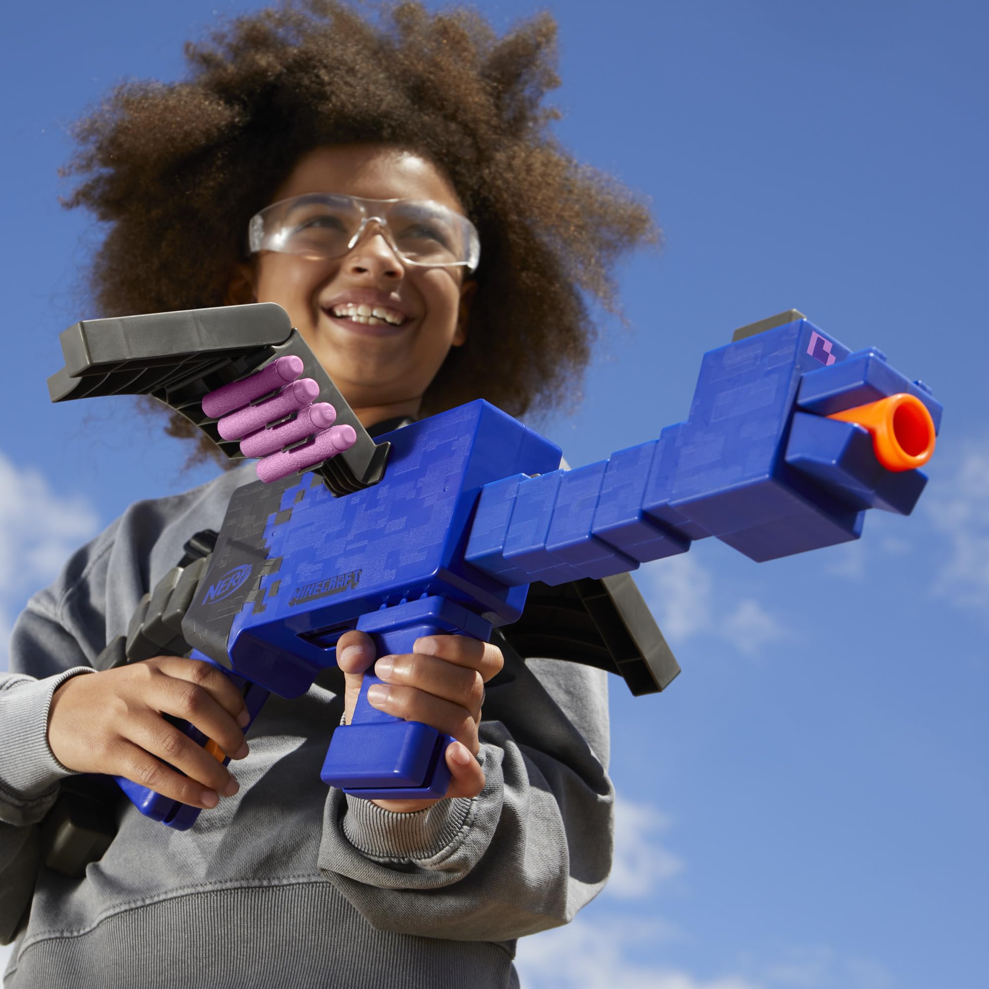 Foto 7 pulgar | Blaster Nerf Ner Minecraft Ender Dragon Con 12 Dardos - Venta Internacional.