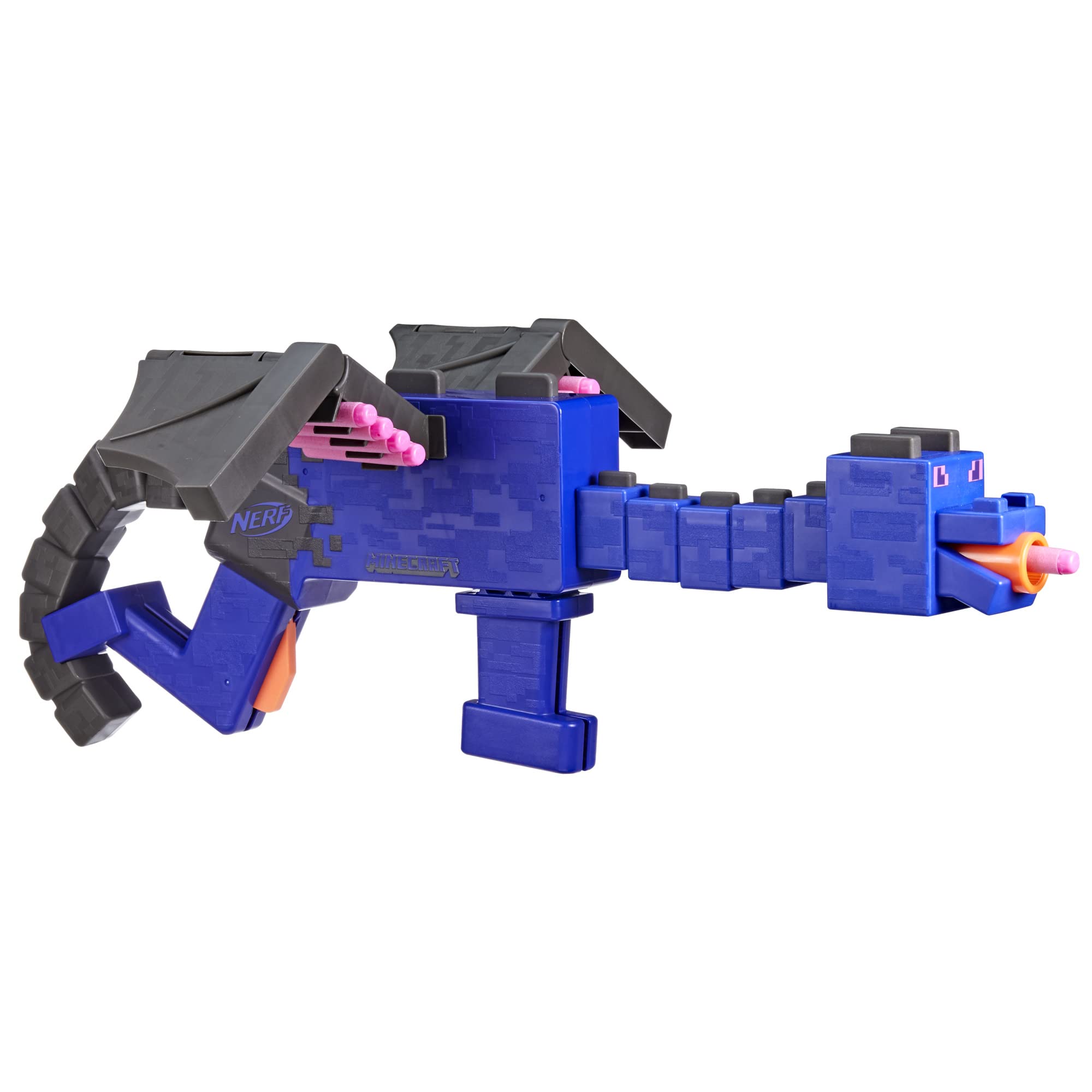 Foto 8 pulgar | Blaster Nerf Ner Minecraft Ender Dragon Con 12 Dardos - Venta Internacional.