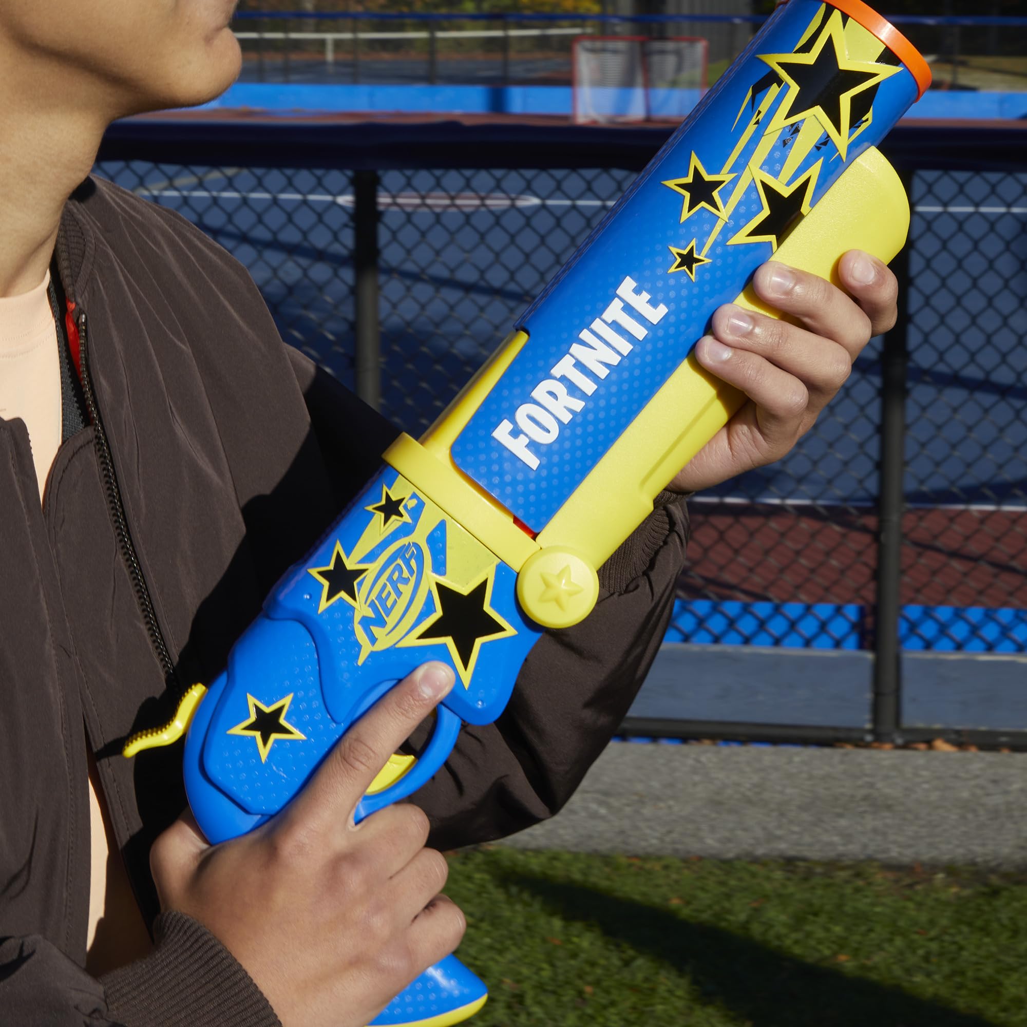 Foto 5 pulgar | Blaster Nerf Fortnite Half Half Hero Con Half Hero Wrap - Venta Internacional.