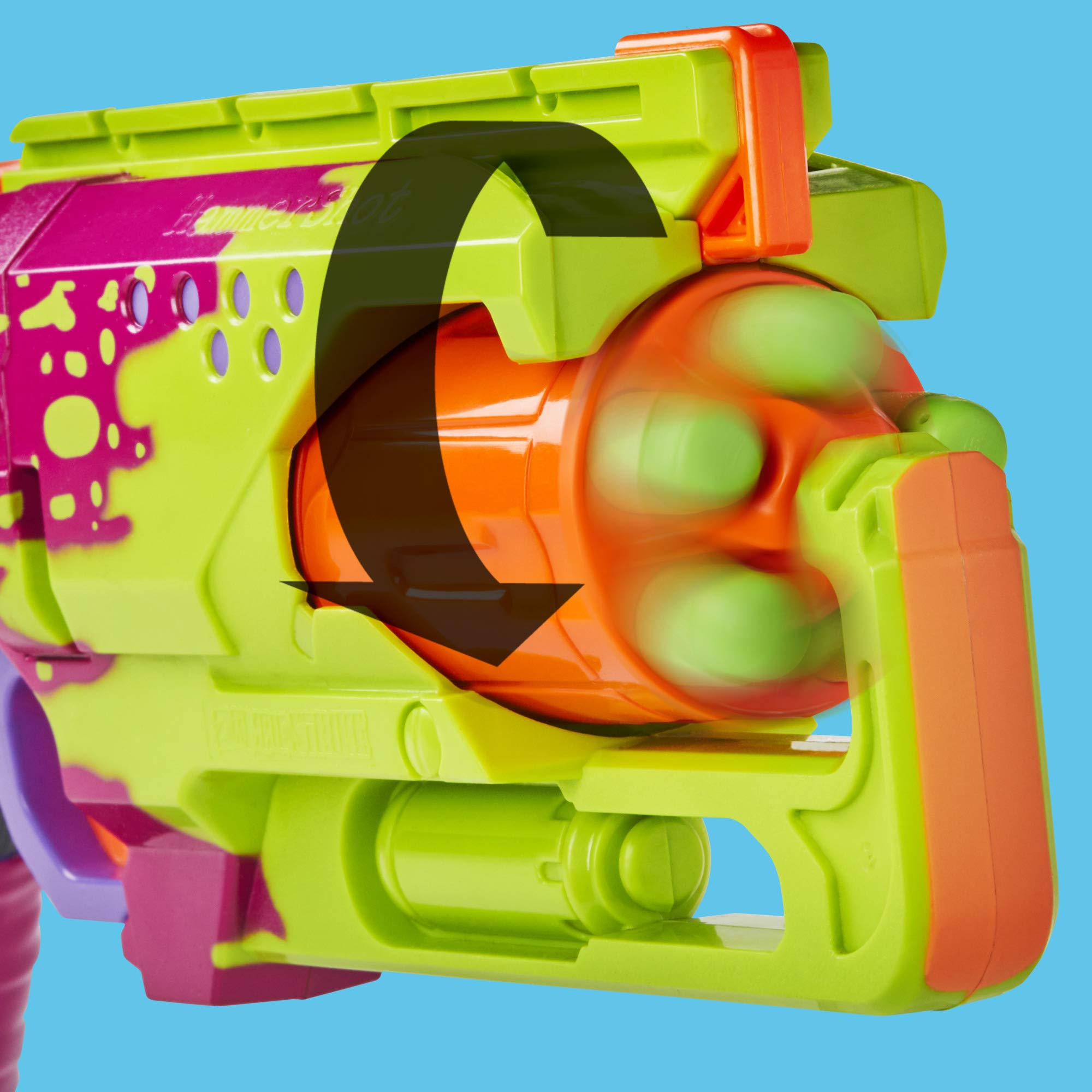 Foto 6 pulgar | Lanzador Nerf Zombie Strike Hammershot Blaster Splatter 5 Dardos - Venta Internacional