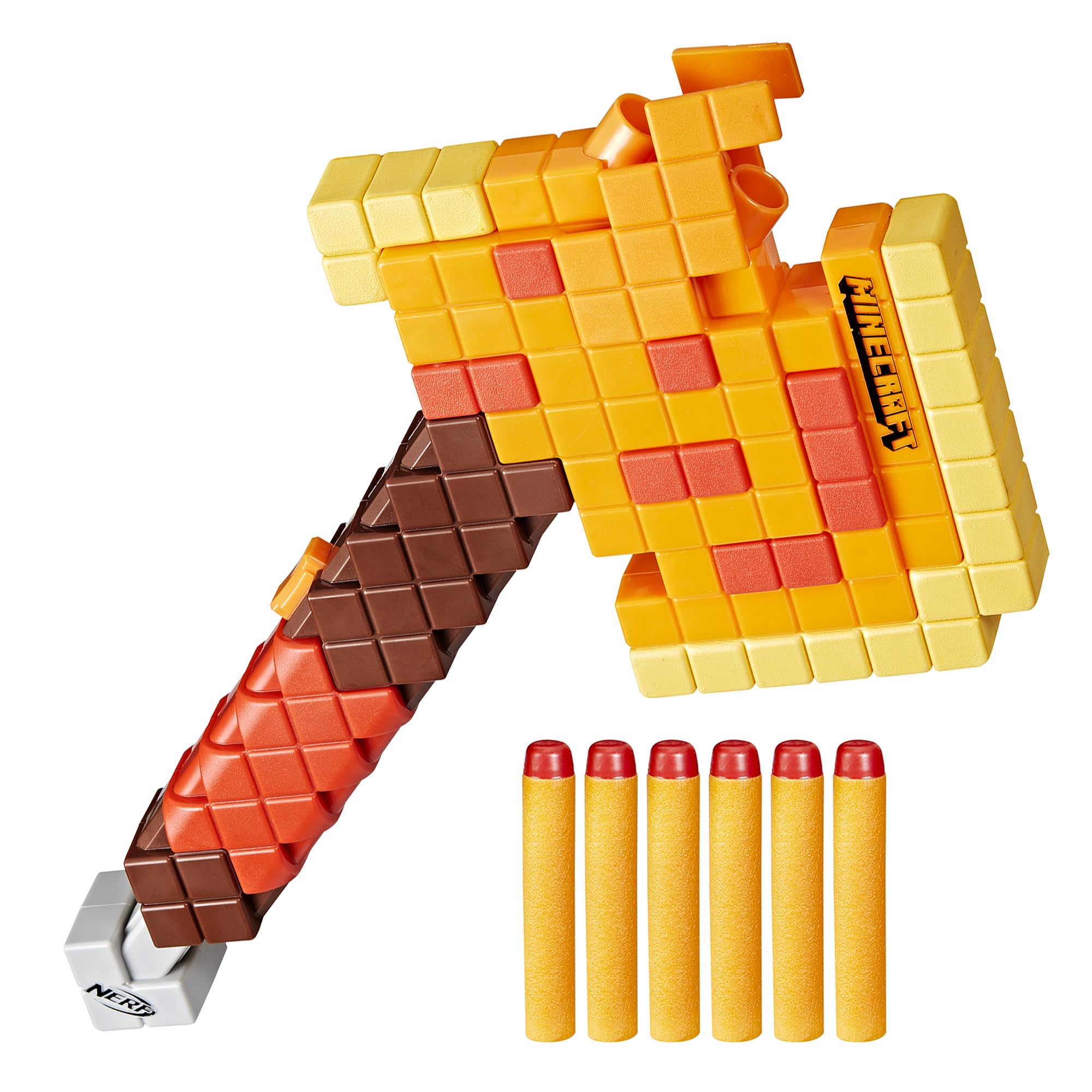 Foto 2 pulgar | Hacha Voladora de Dardos Nerf Minecraft Firebrand - Venta Internacional