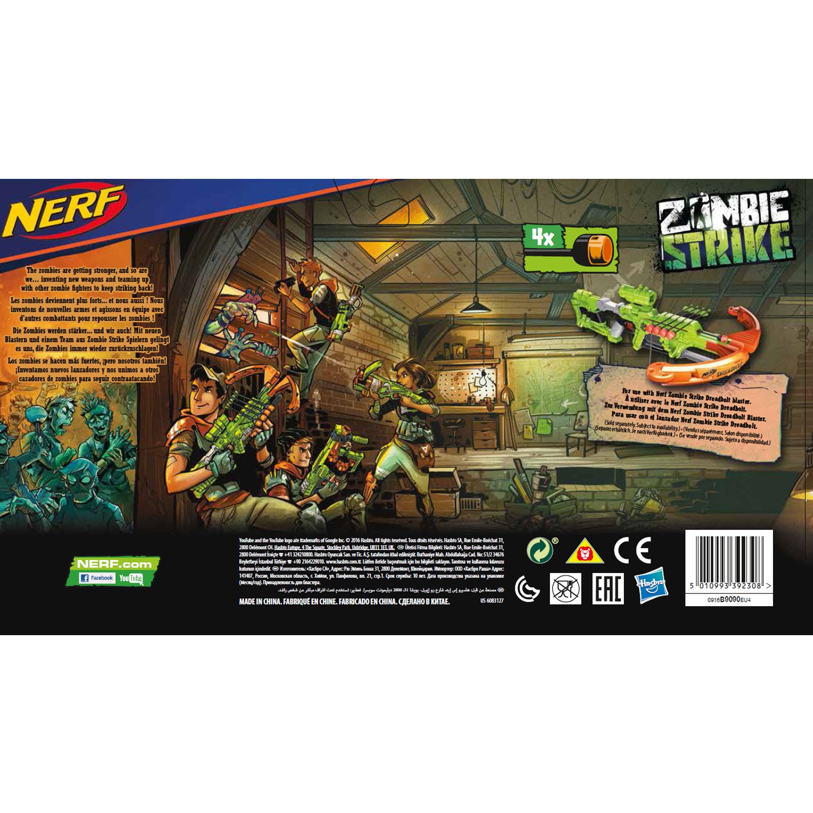 Foto 4 pulgar | Flechas de Repuesto Nerf Zombie Strike de Juguete-Venta Internacional