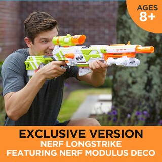 Foto 3 | Lanzador Nerf Longstrike Modulus con Accesorios y Dardos Elite - Venta Internacional