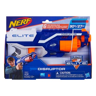 Foto 2 | Blaster Nerf Disruptor Elite con Tambor Giratorio de 6 Dardos - Venta Internacional