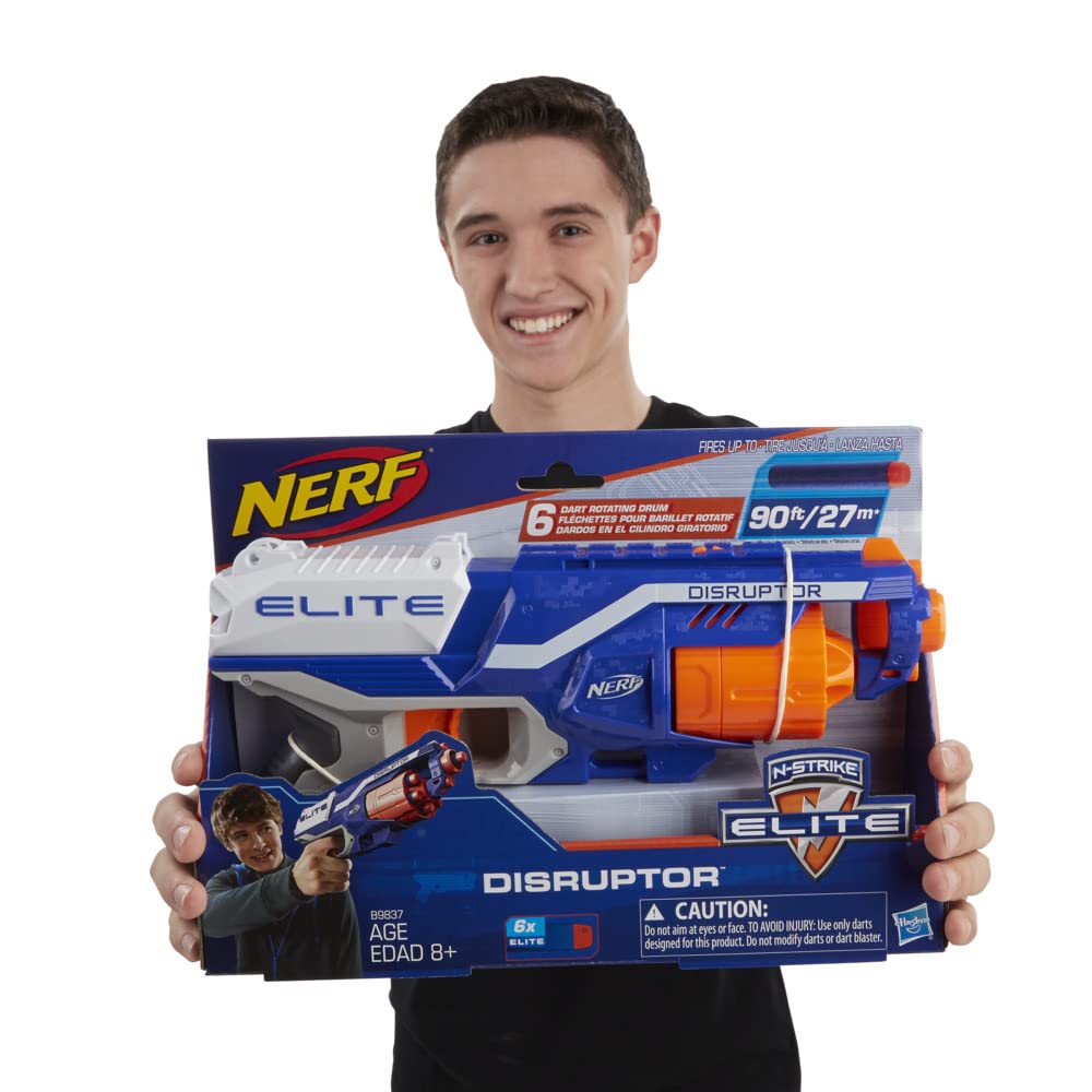 Foto 4 pulgar | Blaster Nerf Disruptor Elite con Tambor Giratorio de 6 Dardos - Venta Internacional