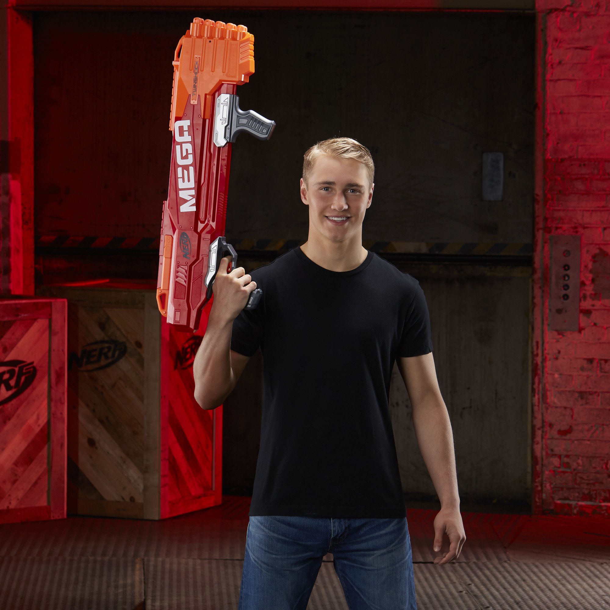 Foto 5 pulgar | Figura Blaster Nerf Mega Twinshock con 10 Dardos - Venta Internacional