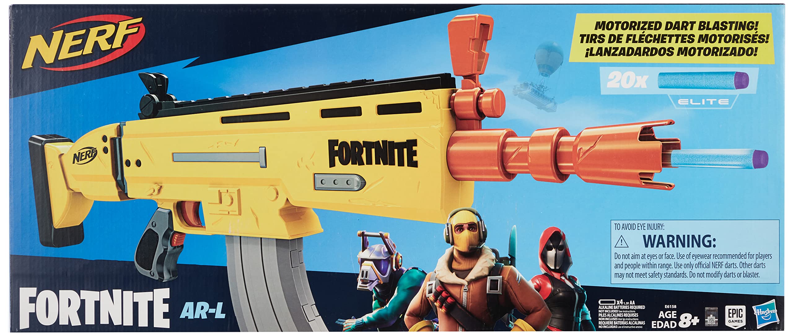 Foto 5 pulgar | Lanzador De Juguete Motorizado Nerf Fortnite Ar-l Con 20 Dardos - Venta Internacional.
