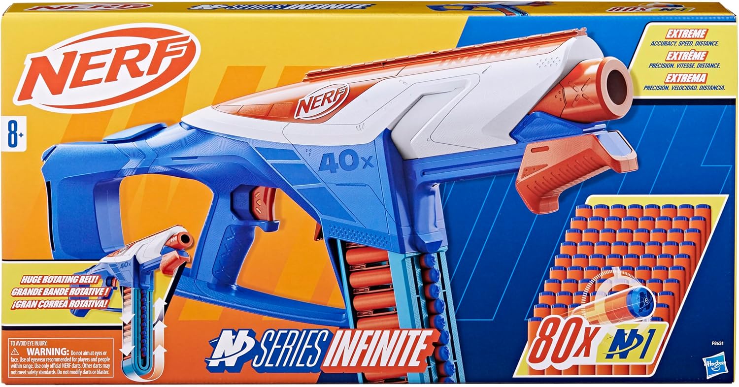 Foto 5 pulgar | Lanzador De Dardos Nerf N Series, Lanzador Infinite, 80 Dardos N1