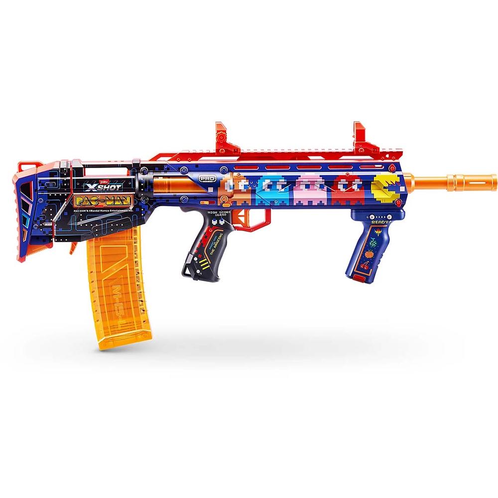 Foto 1 | Xshot Pistola De Juguete Skins Pro Performance Long Shot Pacman 40 Dardos