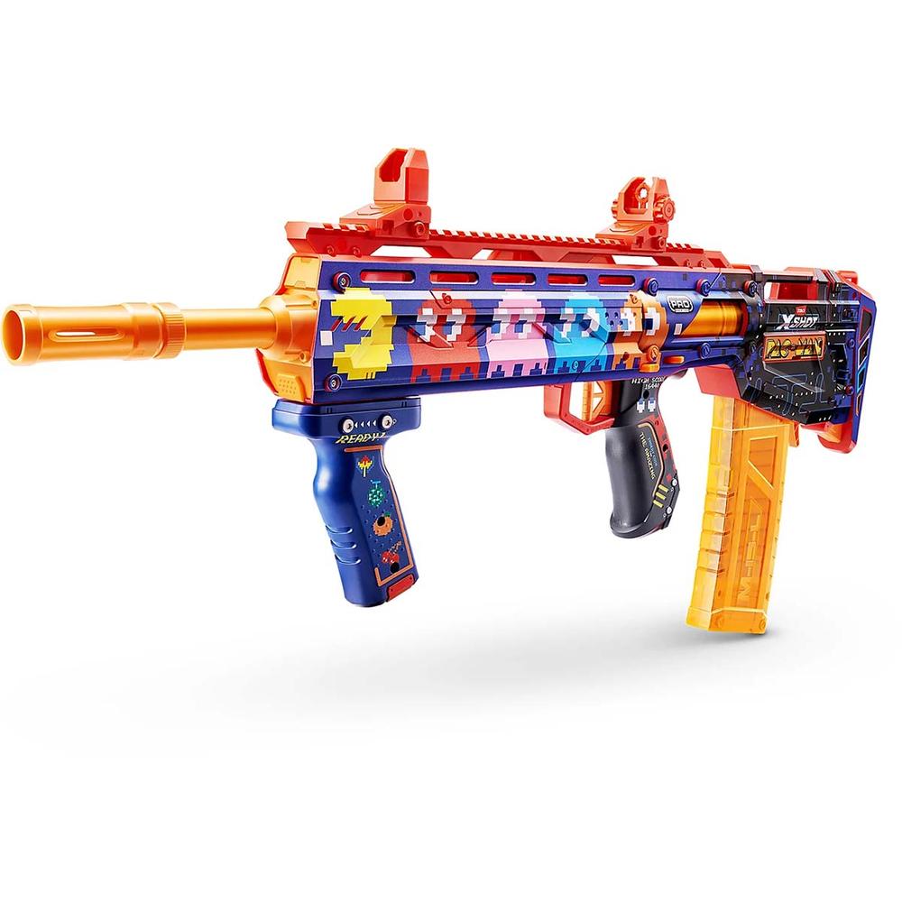 Foto 3 pulgar | Xshot Pistola De Juguete Skins Pro Performance Long Shot Pacman 40 Dardos