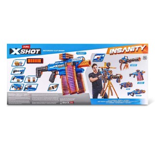 Foto 3 | Xshot Pistola De Juguete Insanity Motorized Clip Mania 72 Dardos