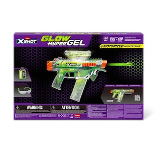 Foto 3 | Xshot Pistola De Juguete Hyper Gel Glow In The Dark Nightmare 5000 Municiones De Gel