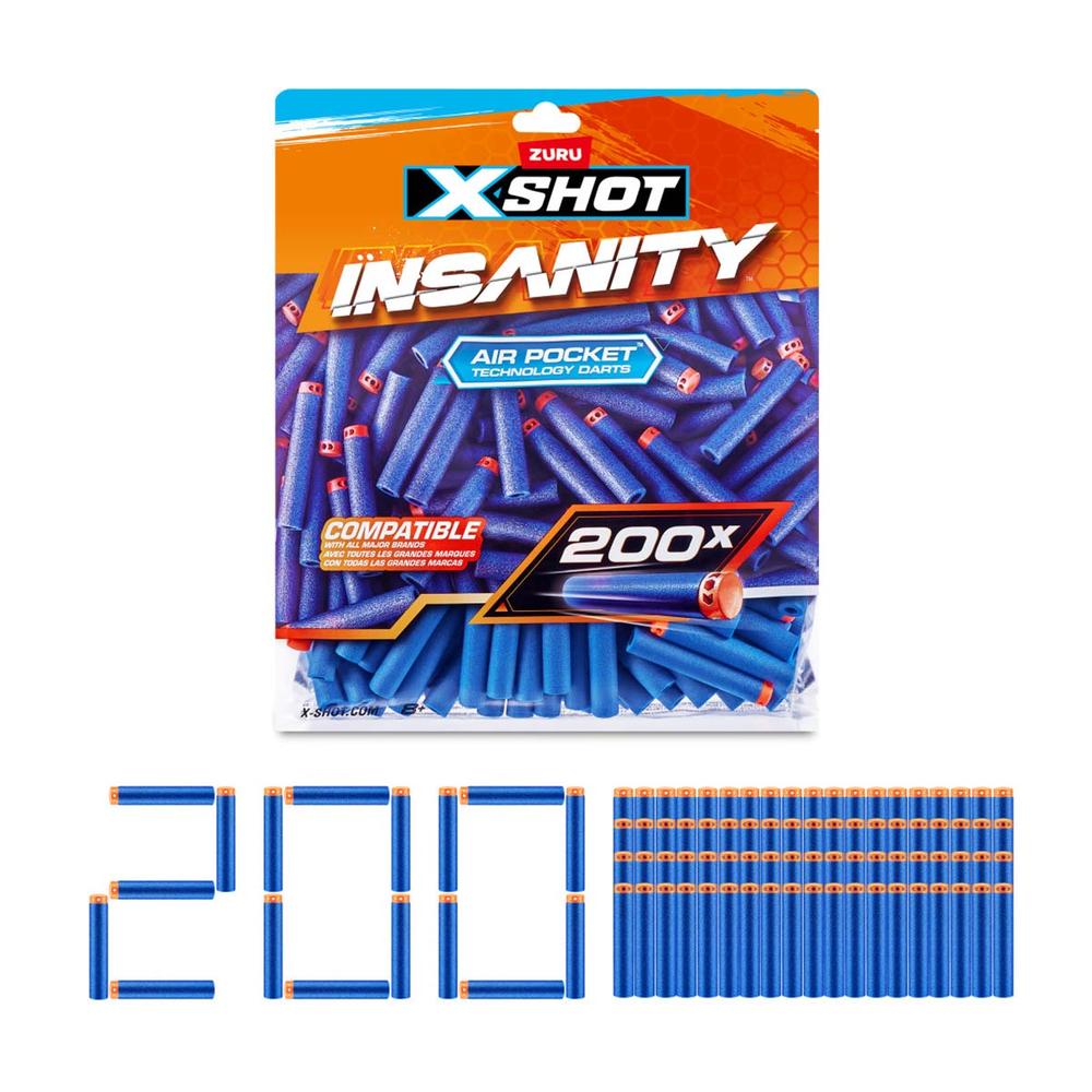 Foto 2 | Xshot Repuestos De Balas De Juguete 200 Dardos