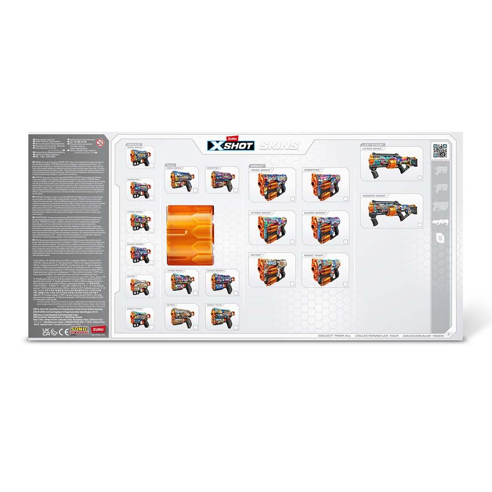 Foto 4 pulgar | Xshot Pistola De Juguete Skins Last Stand Modern Sonic 16 Dardos