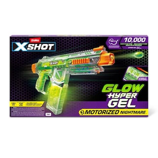 Foto 2 | Xshot Pistola De Juguete Hyper Gel Glow In The Dark Nightmare 10000 Municiones De Gel