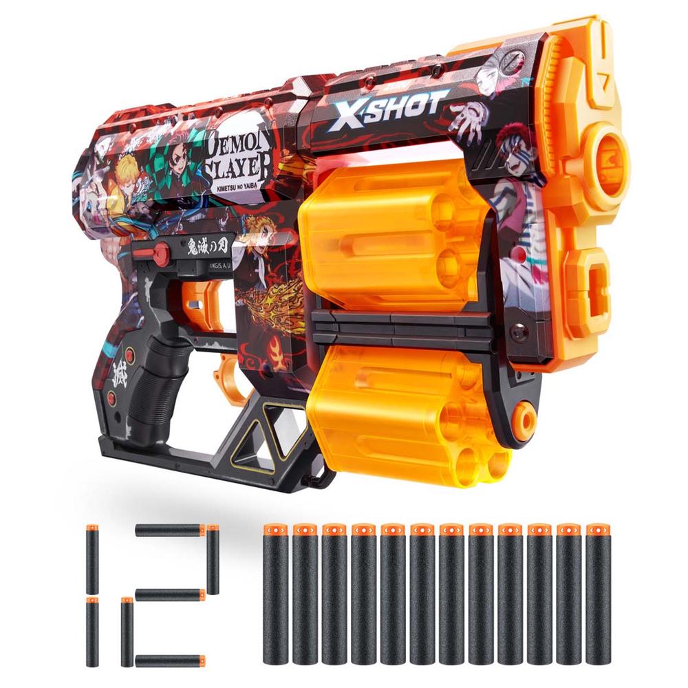 Lanzador de Juguete Xshot Skins Dread Blaster Demon Slayer 12 Dardos