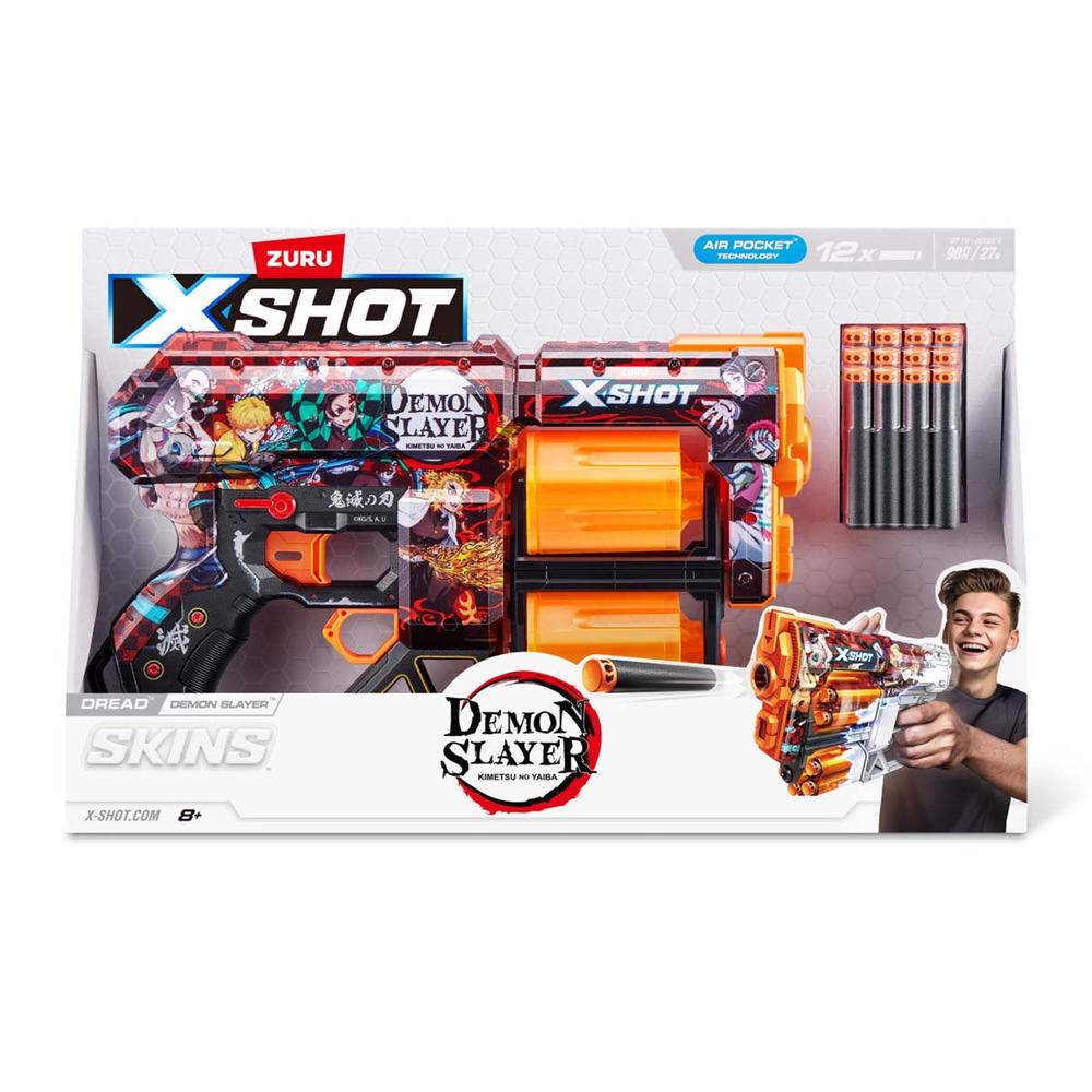 Foto 5 pulgar | Lanzador de Juguete Xshot Skins Dread Blaster Demon Slayer 12 Dardos