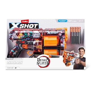 Foto 4 | Lanzador de Juguete Xshot Skins Dread Blaster Demon Slayer 12 Dardos