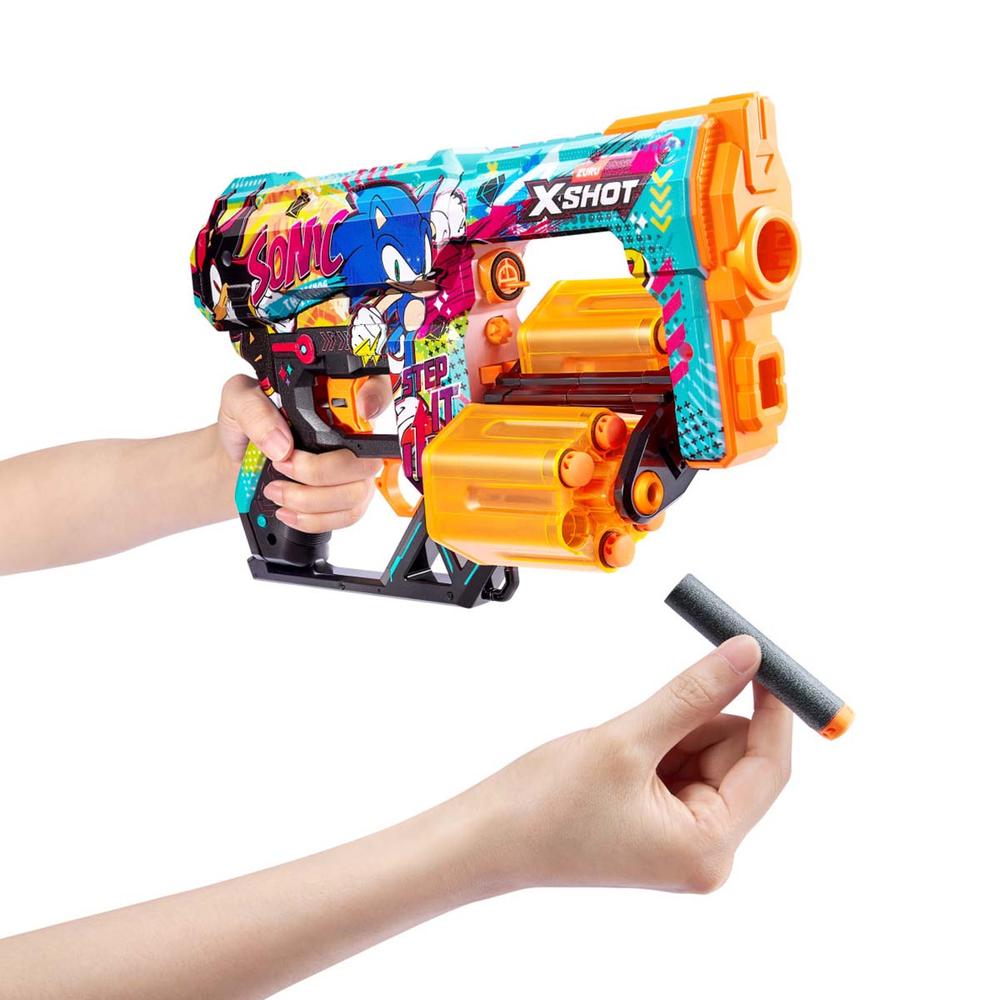 Foto 4 | Lanzador de Dardos de Juguete Xshot Skins Dread Sonic The Hedgehog 12 Dardos