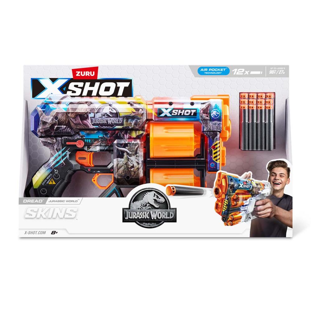 Foto 2 pulgar | Lanzador de Juguete Xshot Skins Dread Blaster Jurassic World 12 Dardos