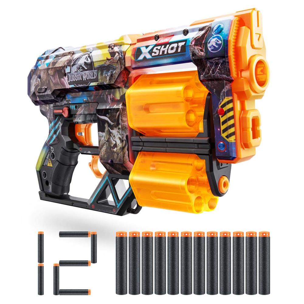 Foto 3 pulgar | Lanzador de Juguete Xshot Skins Dread Blaster Jurassic World 12 Dardos