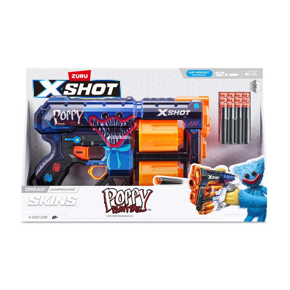 Foto 2 pulgar | Lanzador de Dardos de Juguete Xshot Skins Dread Dart Blaster Jumpscare Poppy 12 Dardos