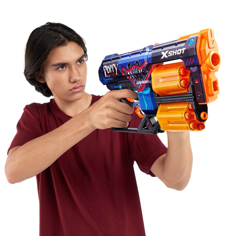 Foto 4 pulgar | Lanzador de Dardos de Juguete Xshot Skins Dread Dart Blaster Jumpscare Poppy 12 Dardos