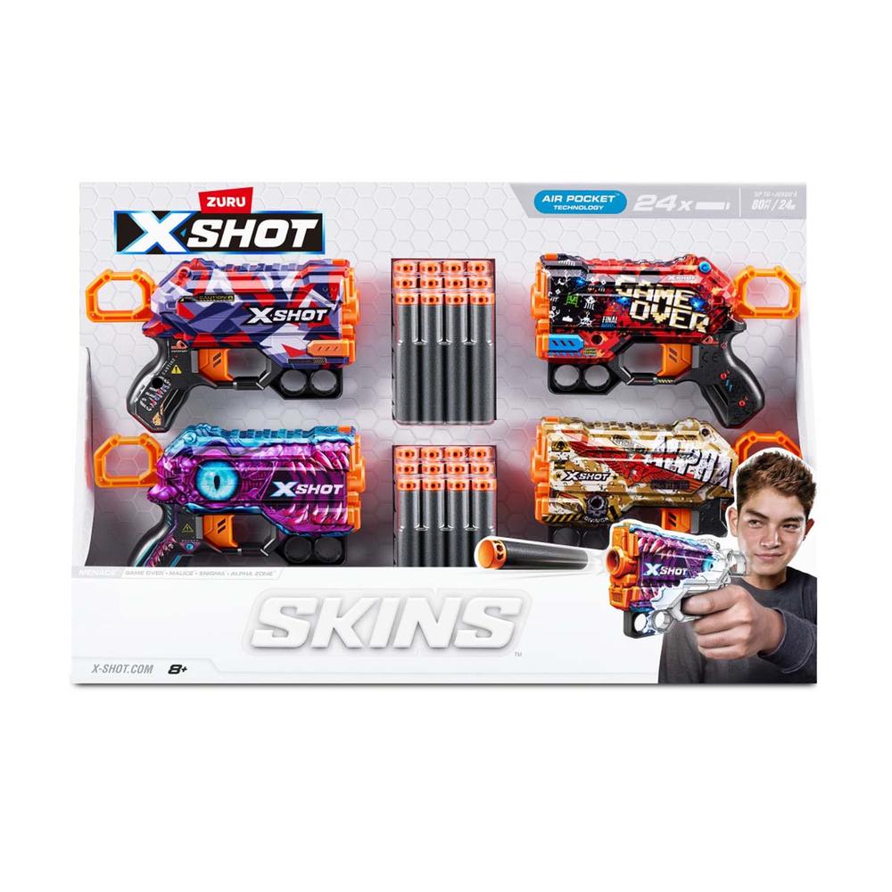 Lanzador de Dardos de Juguete Xshot Skins Menace 24 Dardos