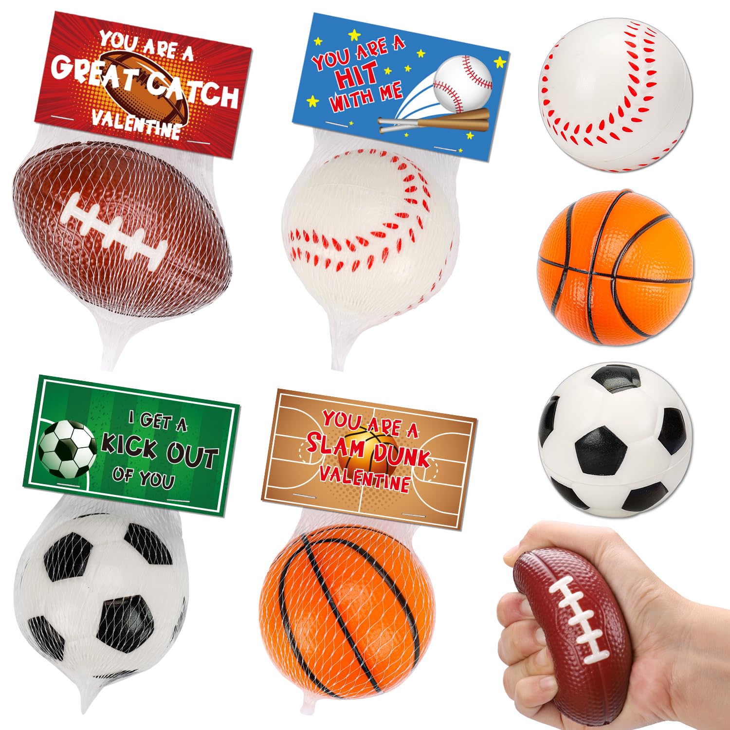 Foto 2 pulgar | Pelotas Antiestrés de Espuma Thremhoo con Tarjetas de Regalo 16 Unidades - Venta Internacional
