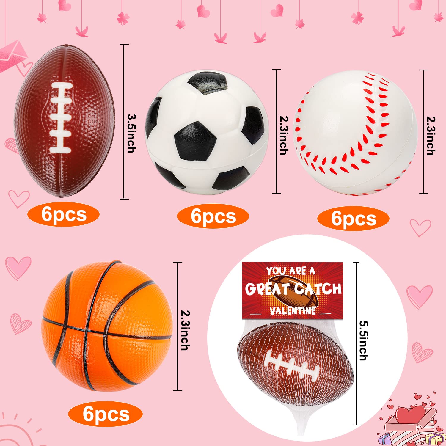 Foto 7 pulgar | Pelotas Antiestrés de Espuma Thremhoo con Tarjetas de Regalo 16 Unidades - Venta Internacional