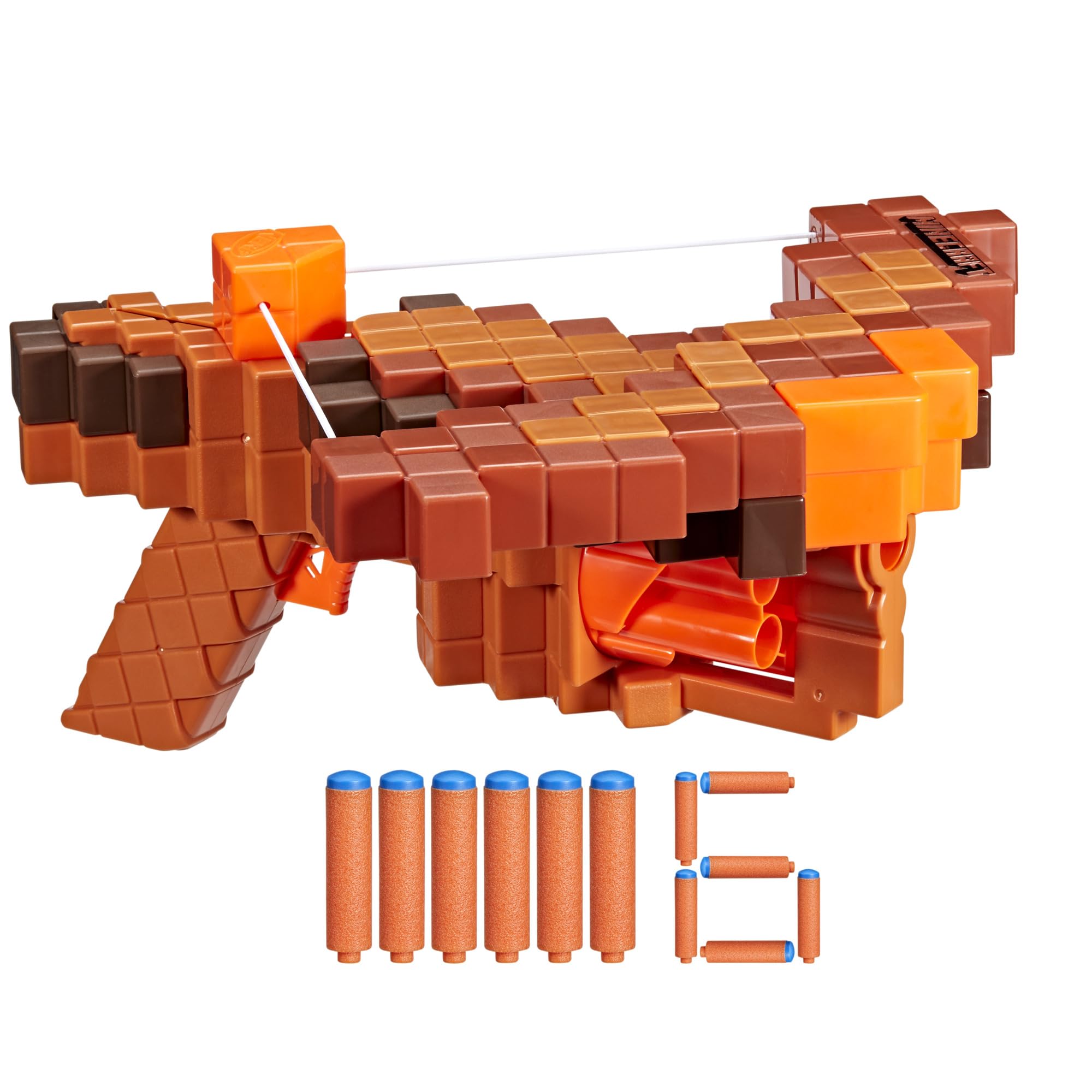 Foto 1 | Ballesta Dart Blaster Nerf Pillager De Minecraft Con 6 Dardos - Venta Internacional.