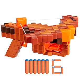 Foto 1 | Ballesta Dart Blaster Nerf Pillager De Minecraft Con 6 Dardos - Venta Internacional.