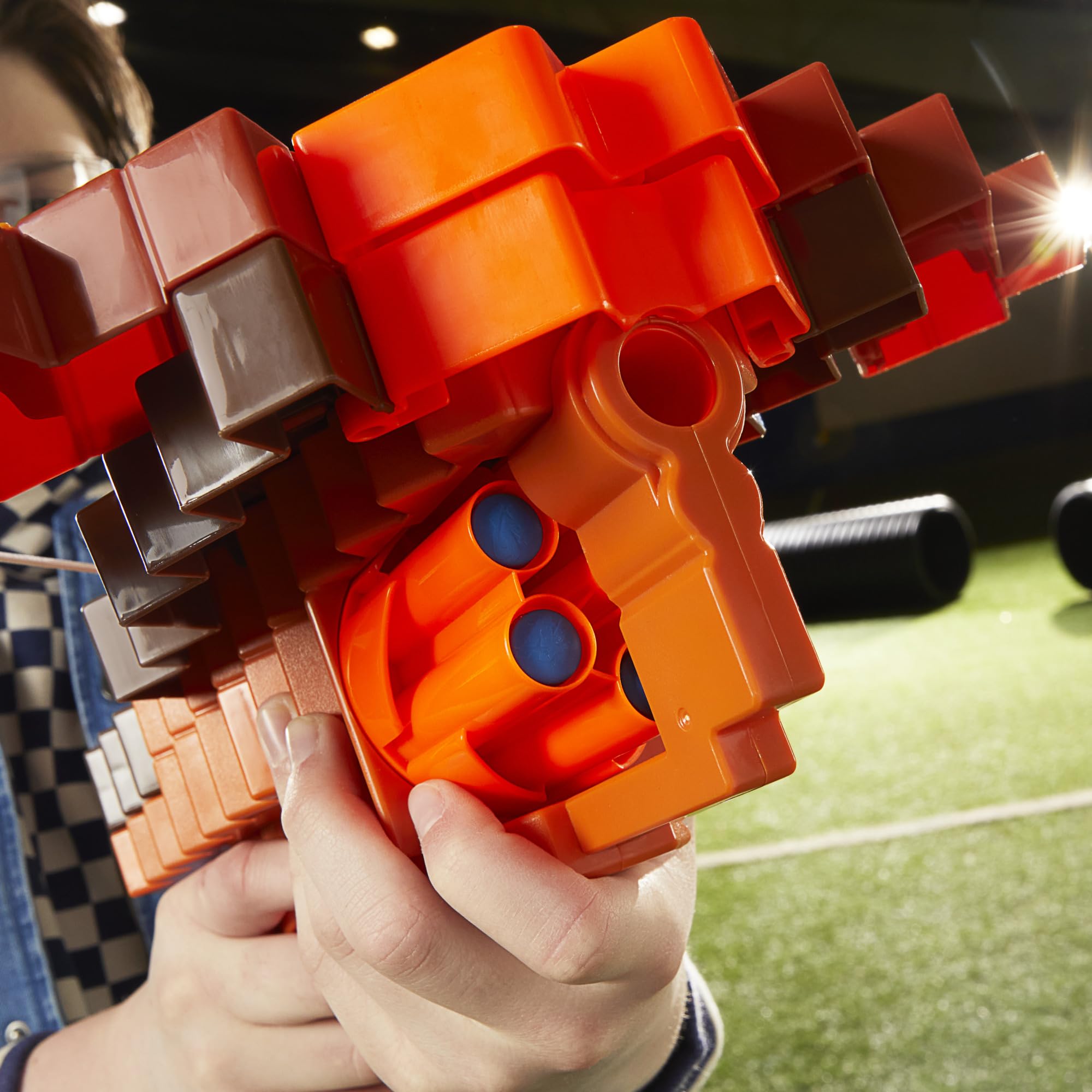 Foto 4 | Ballesta Dart Blaster Nerf Pillager De Minecraft Con 6 Dardos - Venta Internacional.