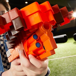 Foto 4 | Ballesta Dart Blaster Nerf Pillager De Minecraft Con 6 Dardos - Venta Internacional.