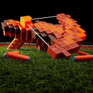 Foto 7 | Ballesta Dart Blaster Nerf Pillager De Minecraft Con 6 Dardos - Venta Internacional.