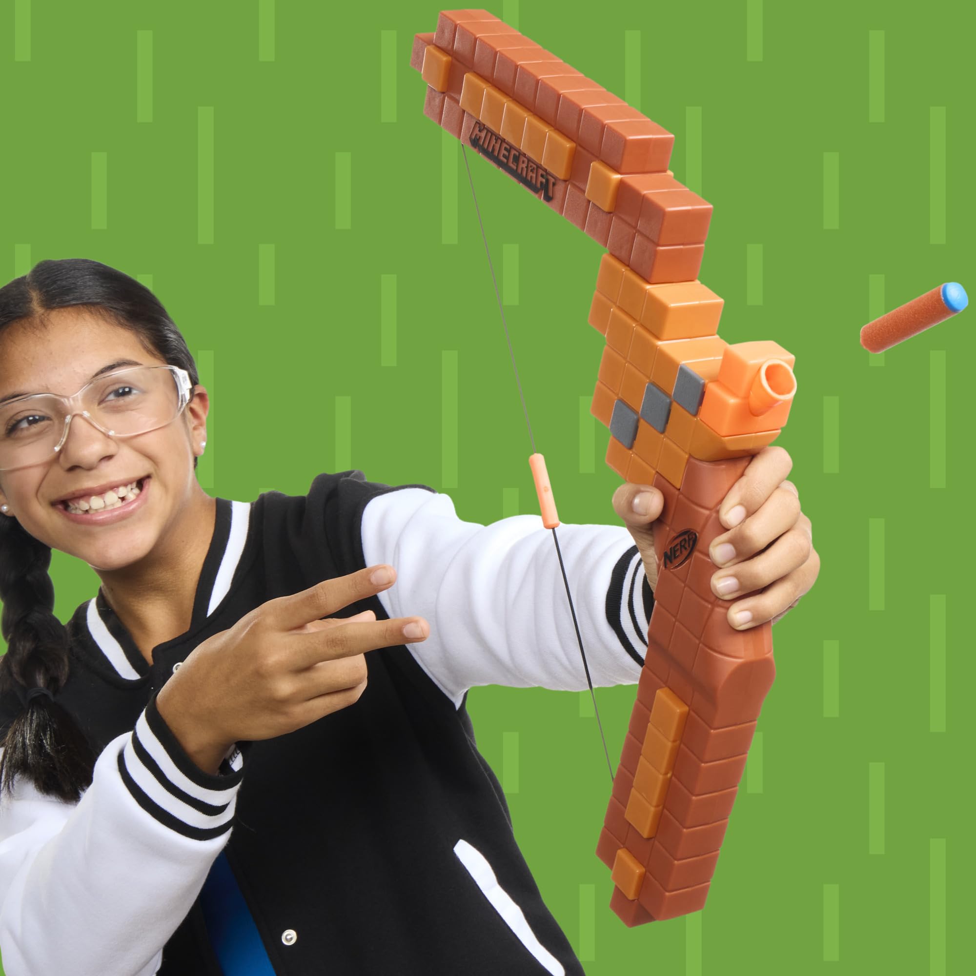 Foto 7 pulgar | Arco Dart Blaster Nerf Para Minecraft Con 8 Dardos N1 Blaster Para Más De 8 Años - Venta Internacional.