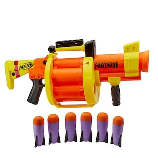 Foto 1 | Blaster Nerf Fortnite Gl: Lanzamiento De Cohetes Con 6 Cohetes, Color Naranja - Venta Internacional.