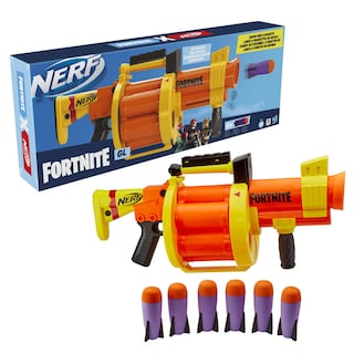 Foto 3 | Blaster Nerf Fortnite Gl: Lanzamiento De Cohetes Con 6 Cohetes, Color Naranja - Venta Internacional.