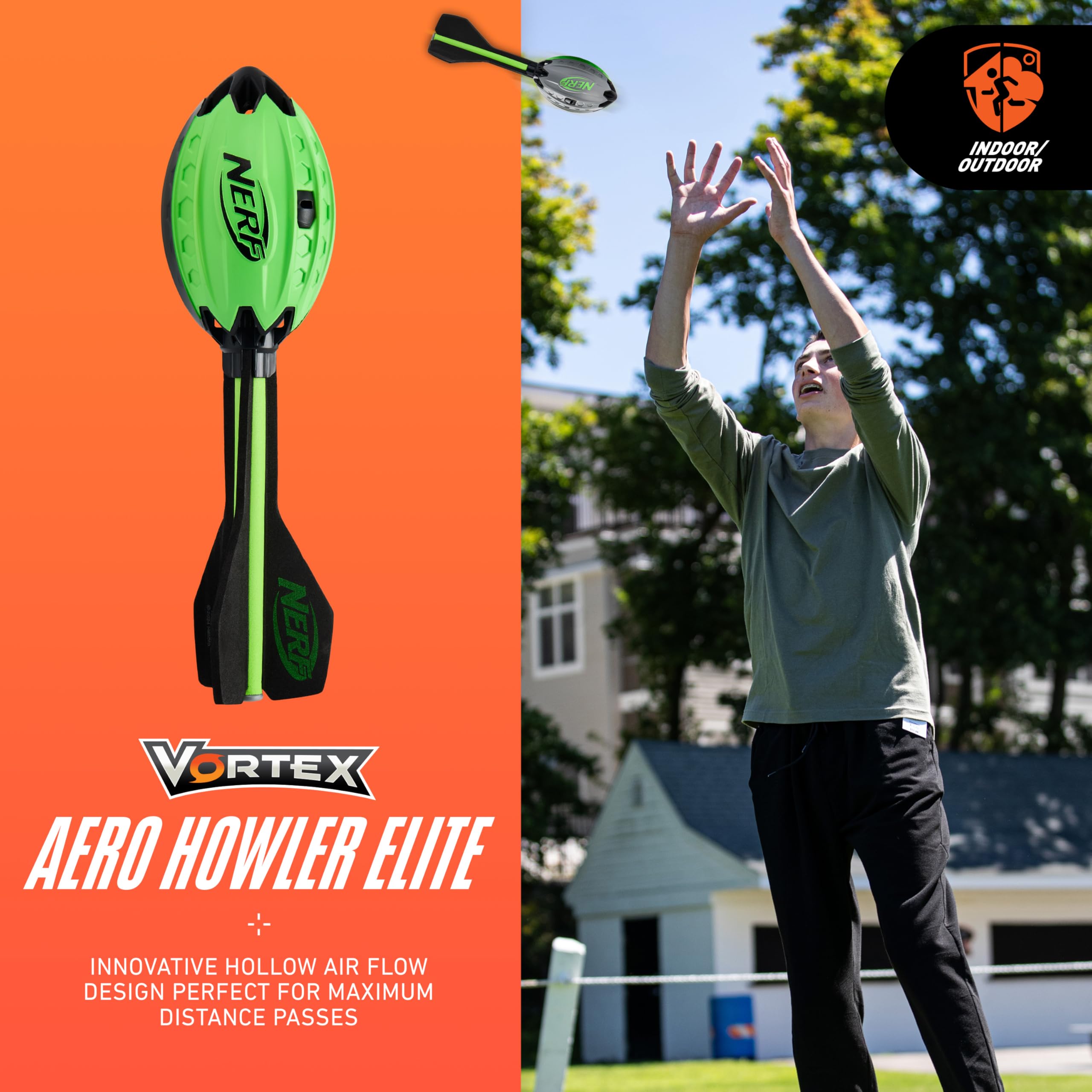 Foto 2 | Foam Football Nerf Elite Vortex Aero Howler - Venta Internacional