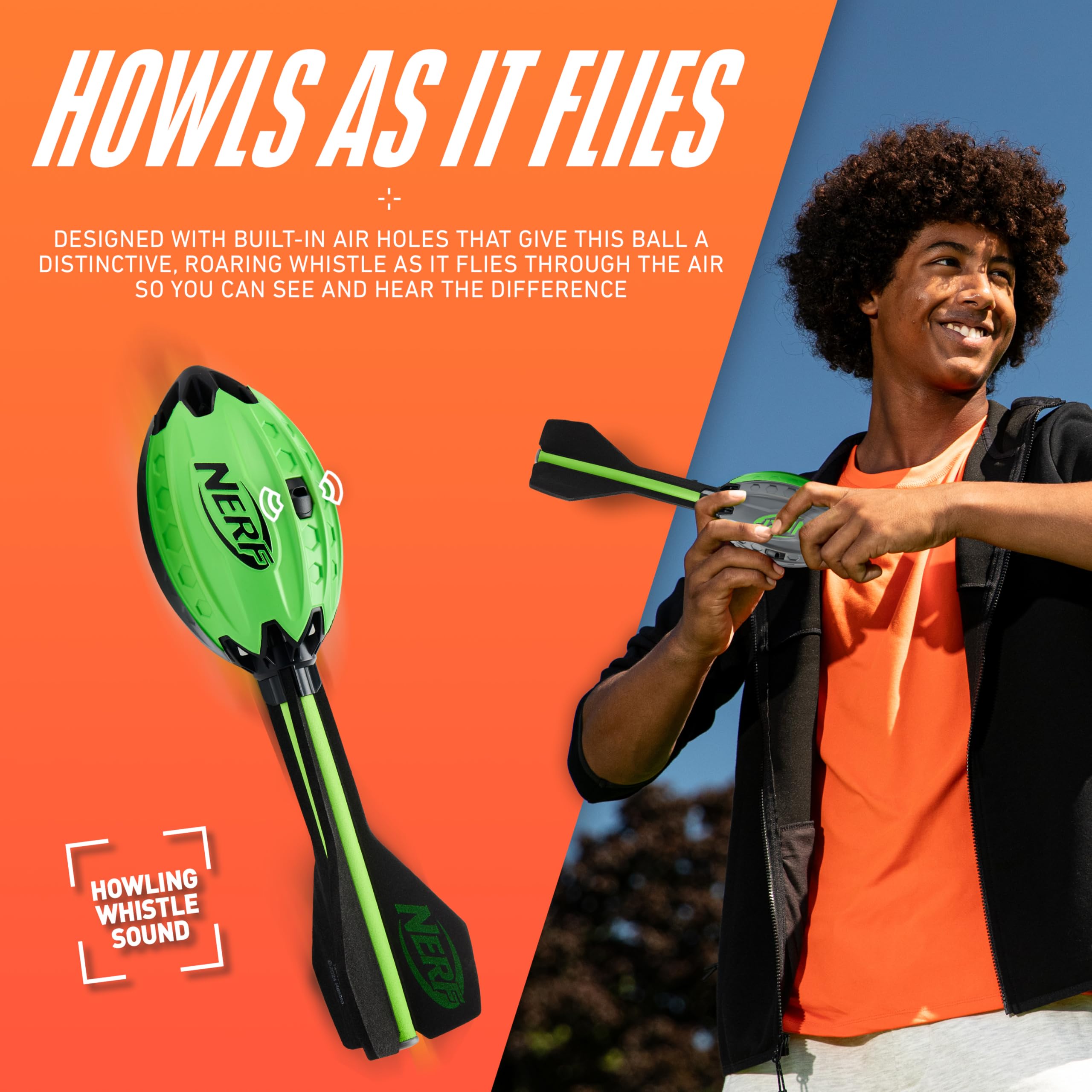 Foto 5 pulgar | Foam Football Nerf Elite Vortex Aero Howler - Venta Internacional
