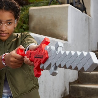 Foto 5 | Espada Nerf Minecraft Heartstealer con 4 Dardos de Espuma Elite- Venta Internacional
