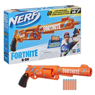 Foto 5 | Lanzador de Dardos Nerf Fortnite con 6 Dardos - Venta Internacional