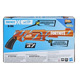 Foto 7 | Lanzador de Dardos Nerf Fortnite con 6 Dardos - Venta Internacional
