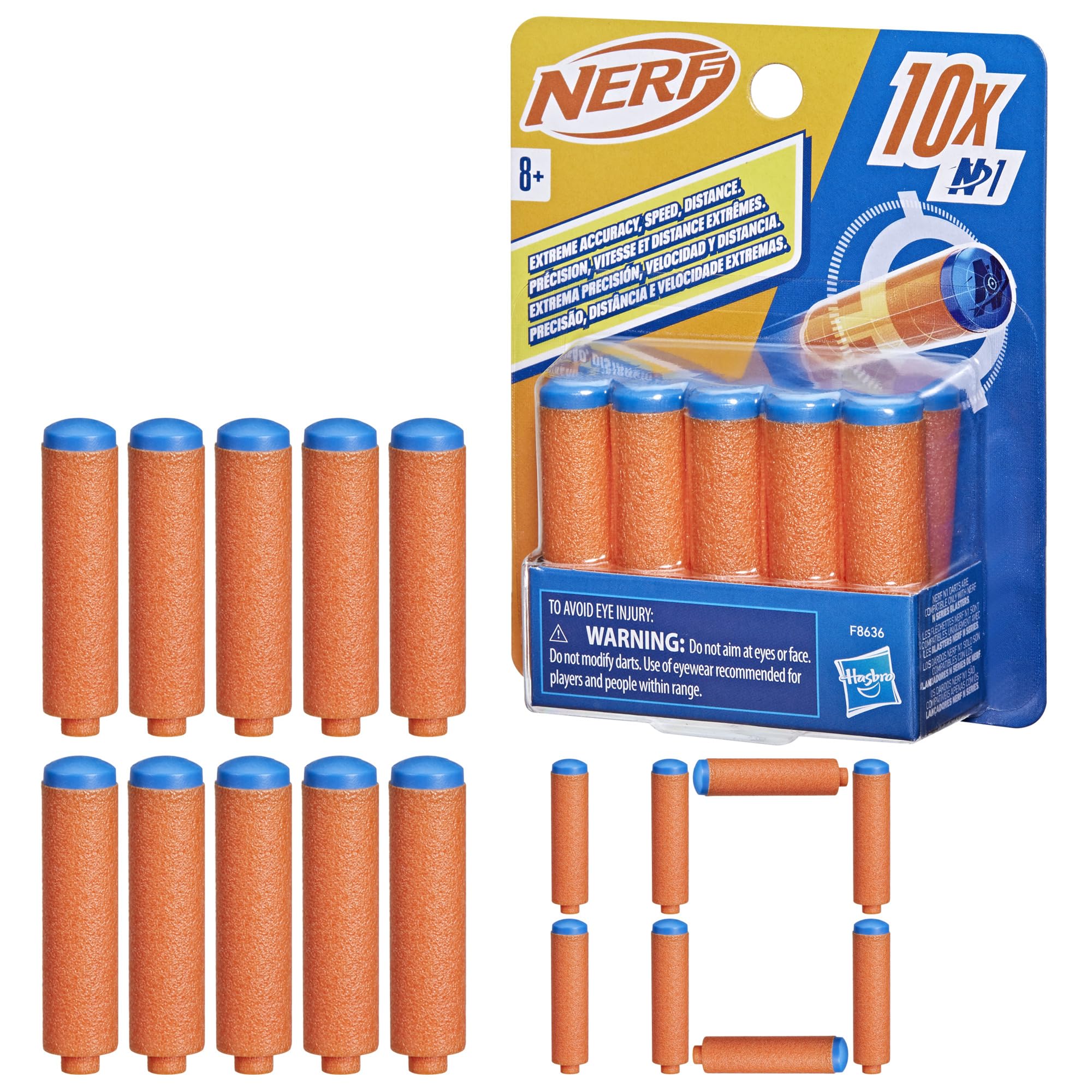 Foto 2 pulgar | Dardos De Recarga Nerf N Series N1 Para Lanzadores A Partir De 8 Años (10 Unidades) - Venta Internacional.