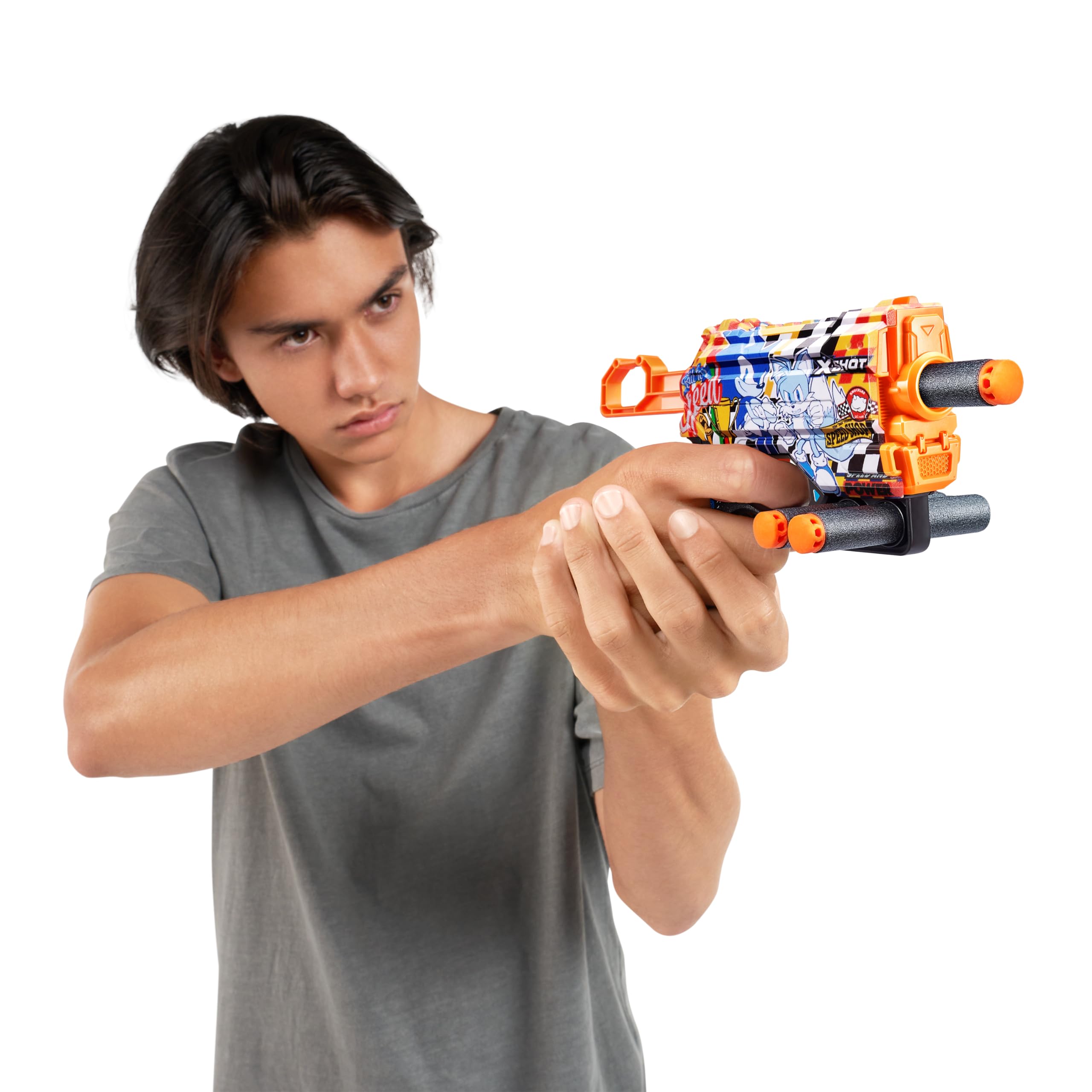 Foto 5 pulgar | Pack De 2 Máscaras Toy Foam Dart Blaster X-shot Para Menace Sonic - Venta Internacional.